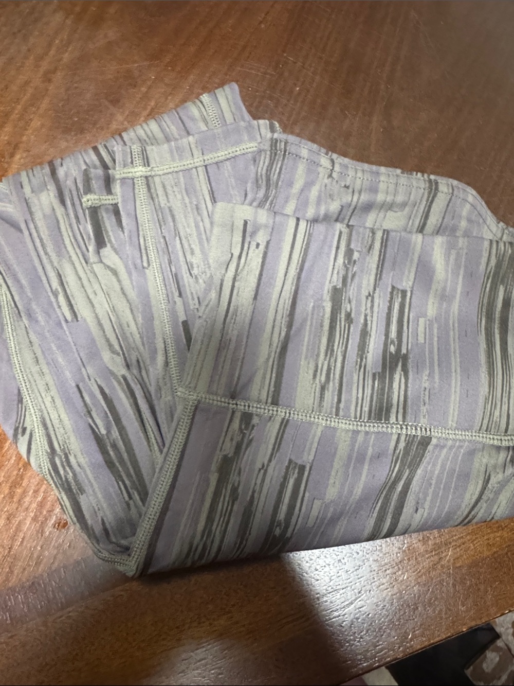 Cute Booty Lounge Lavender & Sage Striped Leggings